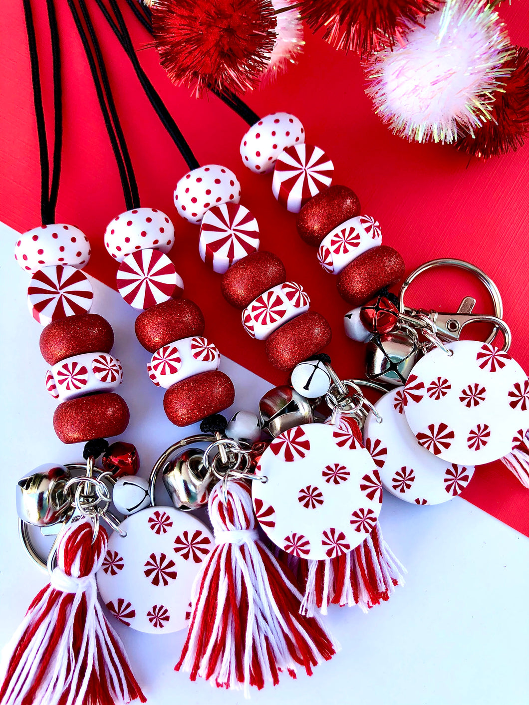 Candy Cane Lane Lanyard