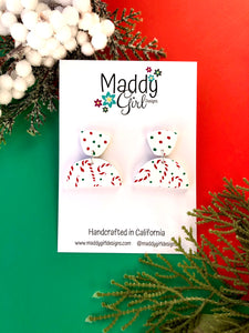 Candy Cane Crush Midi Dangle Semicircle and Dots