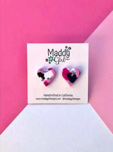 Sweet & Sassy Heart Stud