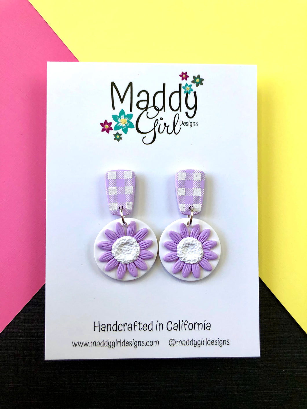 Color Me Daisies Gingham Daisy (Lavender)