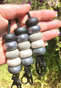 Graphite Star Lanyard