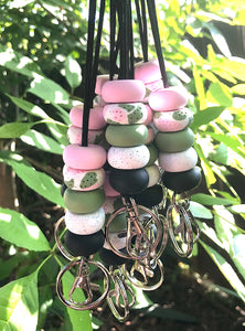 Pinks & Sage Lanyard