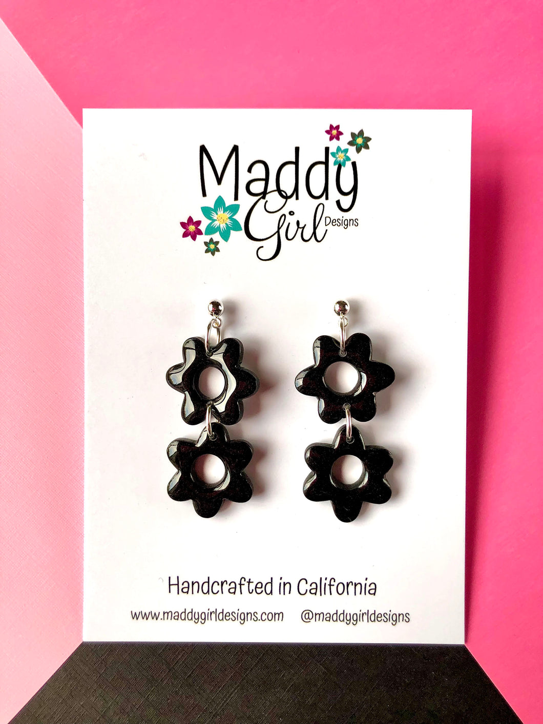 Daisy Dangle Double (Black)