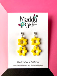 Daisy Dangle Double (Sunshine Yellow)