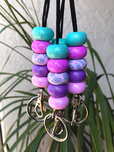 Cotton Candy Swirl Lanyard